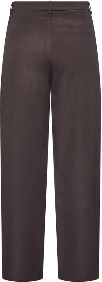 SisterS Point wide leg high waist pantalon donkerbruin - Foto 3