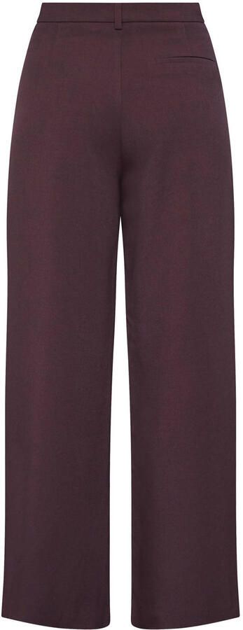 SisterS Point wide leg high waist pantalon donkerrood - Foto 3