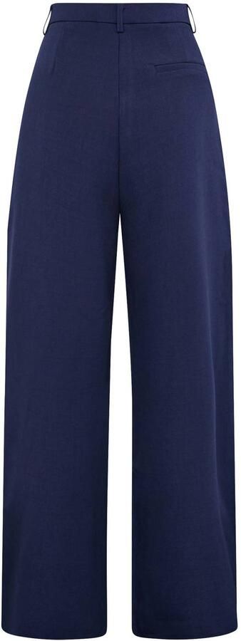 SisterS Point wide leg pantalon met plooien donkerblauw - Foto 2
