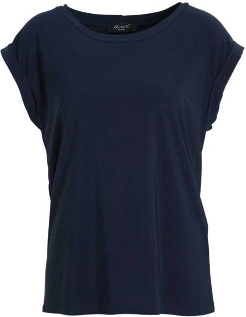 SisterS Point T-shirt LOW-A donkerblauw
