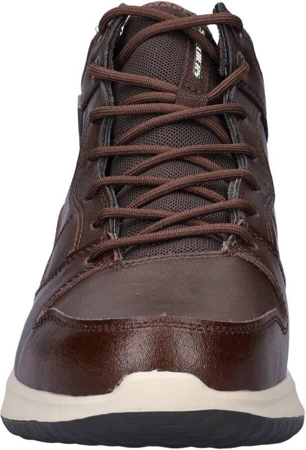 Skechers leren sneakers bruin - Foto 2