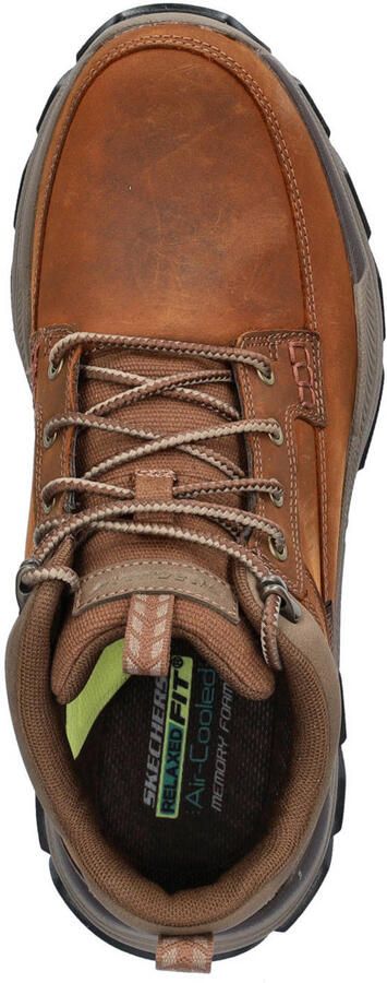 Skechers Respected nubuck wandelschoenen cognac - Foto 3