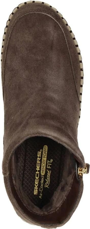 Skechers Wilshire Blvd Weekend Crush suède enkelboots bruin - Foto 3