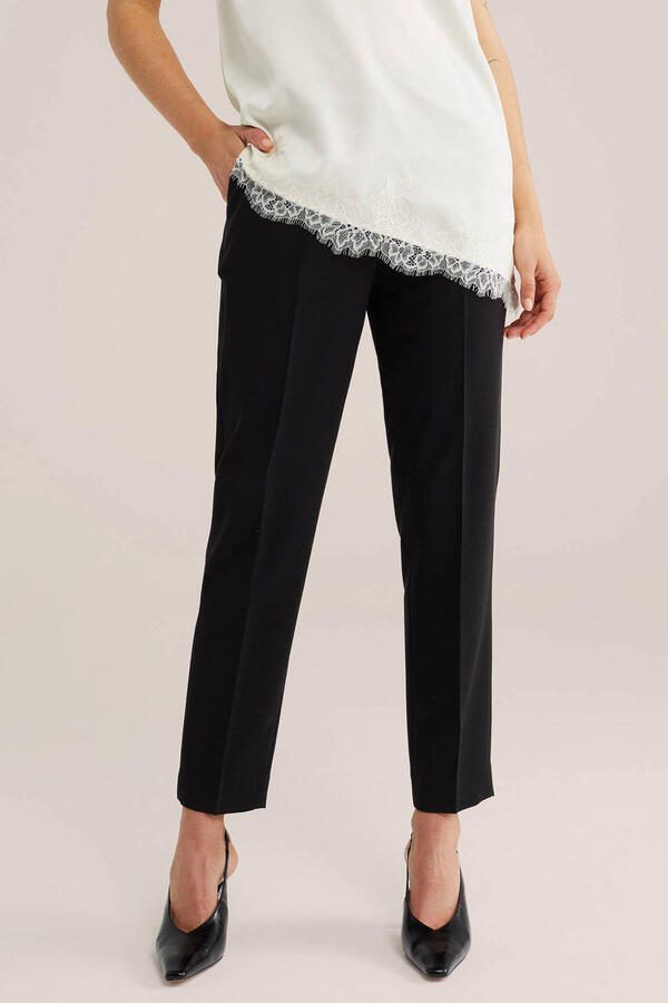 Slim fit pantalon zwart - Foto 3