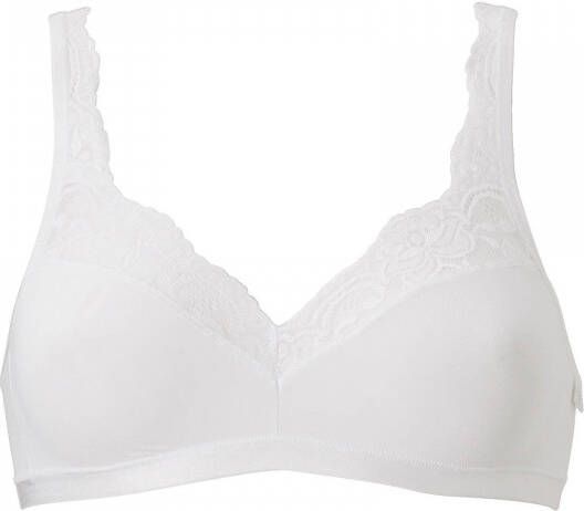 Sloggi Romance niet-voorgevormde bh zonder beugel wit