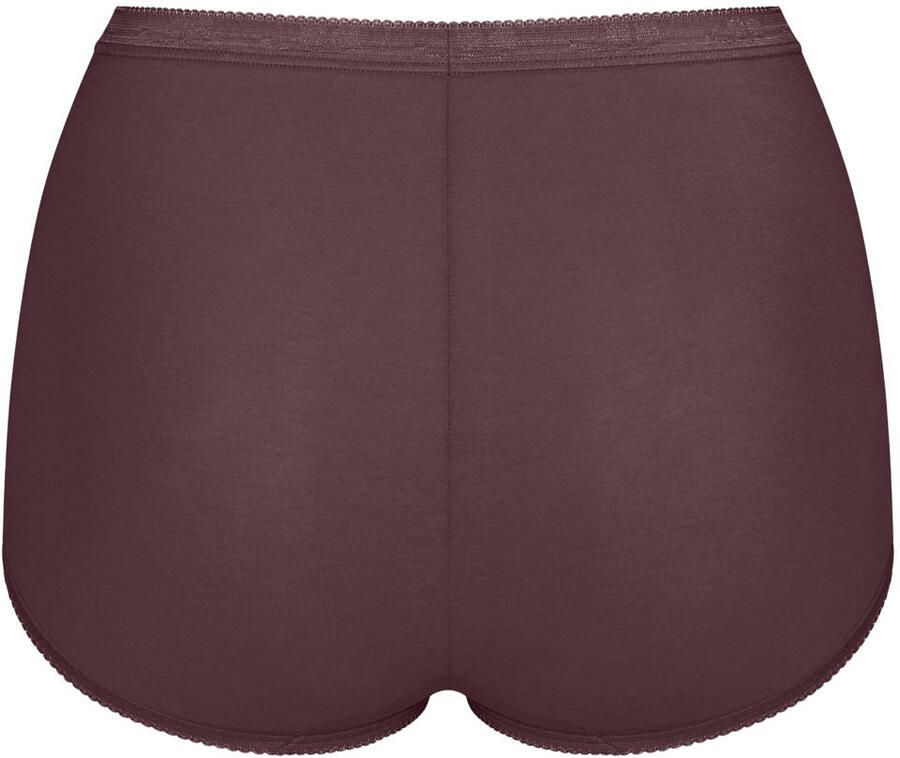 Sloggi Basic+ maxislips (set van 4) rood bruin wit - Foto 2