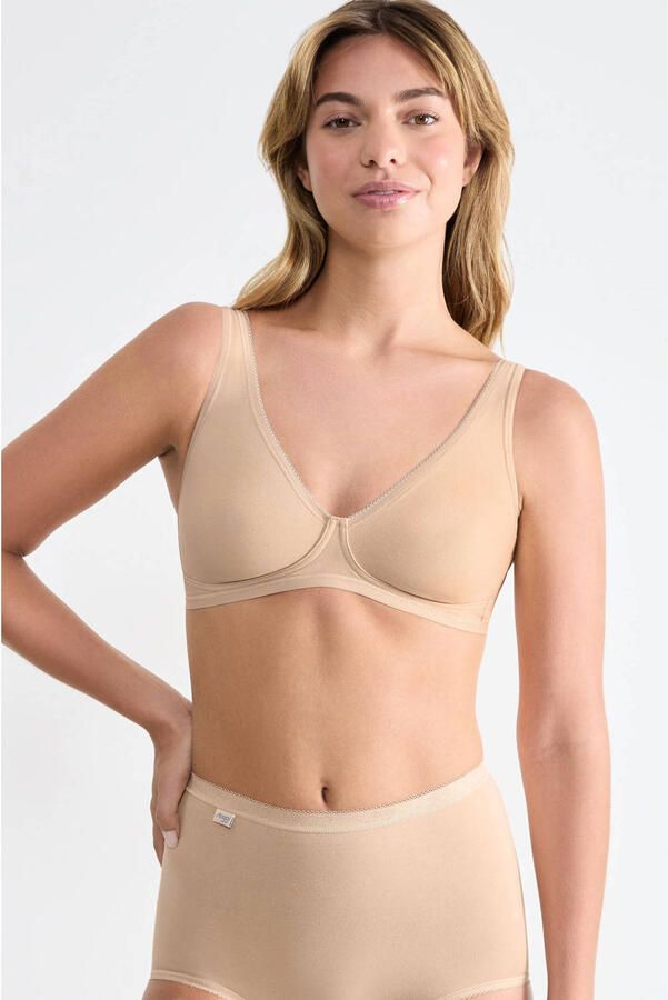 Sloggi Soft-bh Basic + perfecte pasvorm zonder beugel zonder vulling diepe v-hals
