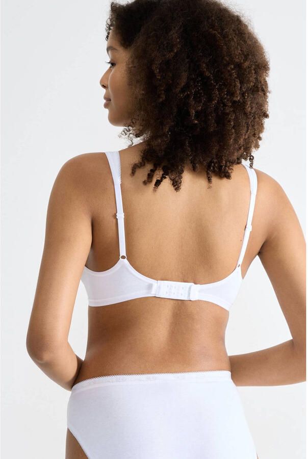 Sloggi Soft-bh Basic + perfecte pasvorm zonder beugel zonder vulling diepe v-hals - Foto 3