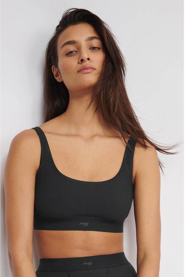 Sloggi Bustier EVER Ease temperatuurregulerend katoen u-hals ademend - Foto 2