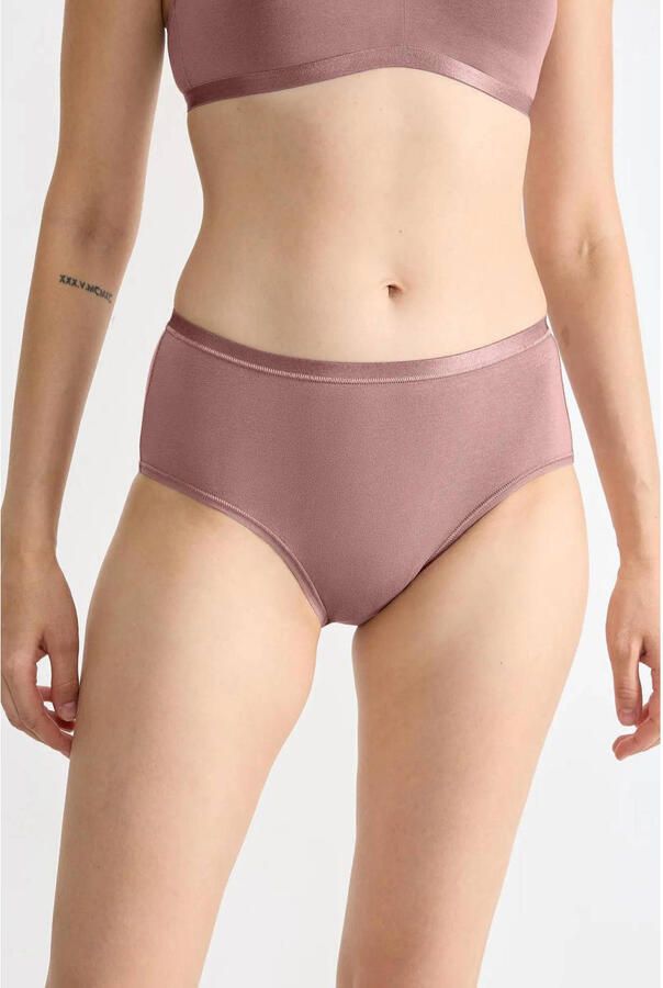 Sloggi Midislip GO Daily Cotton Glans-effect details zacht katoenmix comfortabel elastisch (Set van 3)