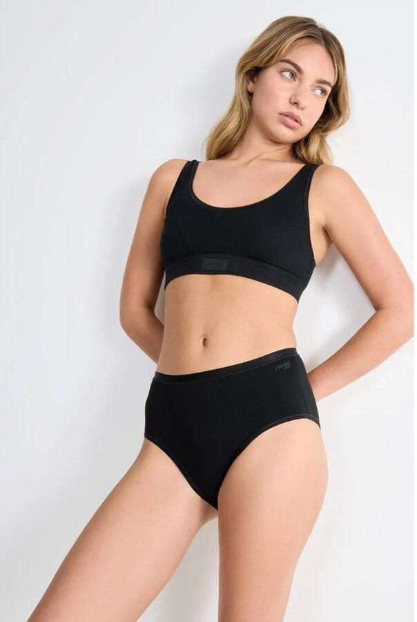 Sloggi Midislip GO Daily Cotton Glans-effect details zacht katoenmix comfortabel elastisch (Set van 3)