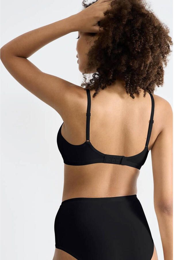 Sloggi Soft-bh GO Daily Cotton Glans-effect details diepe V-hals zonder beugel