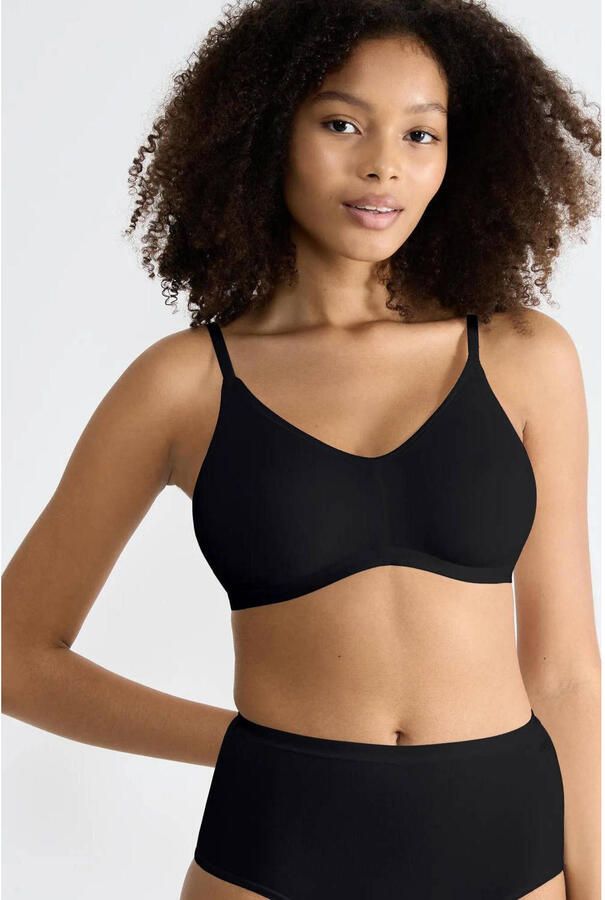 Sloggi Soft-bh GO Daily Cotton Glans-effect details diepe V-hals zonder beugel - Foto 3