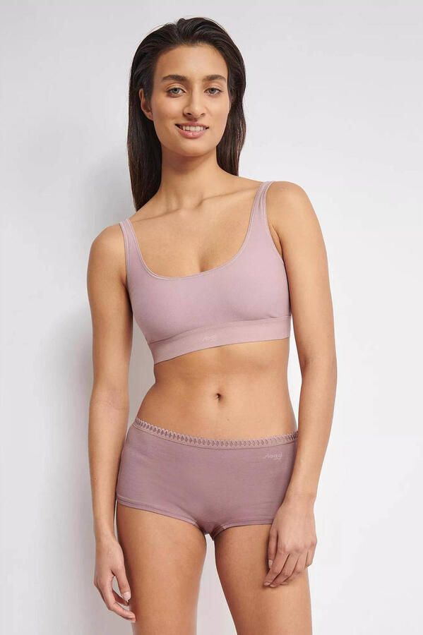 Sloggi Retro hipster GO Crush Kantdetails Multipack katoenmix zacht elastisch comfortabel (Set van 3)