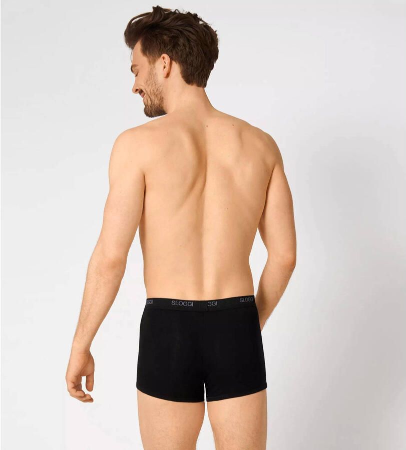 Sloggi Boxershort Men Basic Single jersey katoenmix zonder ingreep (Set van 2)