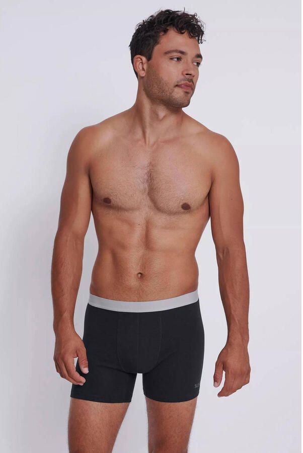 Sloggi Boxershort Men GO ABC 2.0 langere pijp katoenmix zacht elastische band (Set van 2) - Foto 2