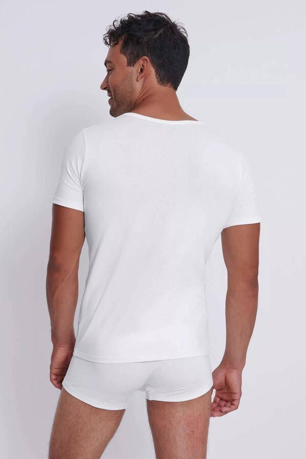 Sloggi Hemd Men GO ABC 2.0 Ronde hals Slim Fit zacht elastisch katoenmix (Set van 2) - Foto 2