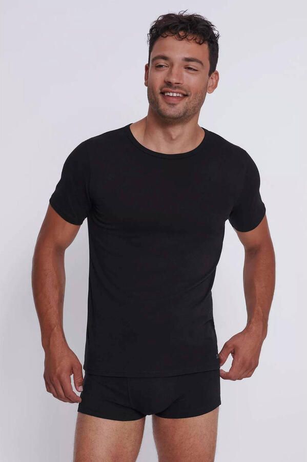 Sloggi MEN GO ondershirt (set van 2) zwart - Foto 3