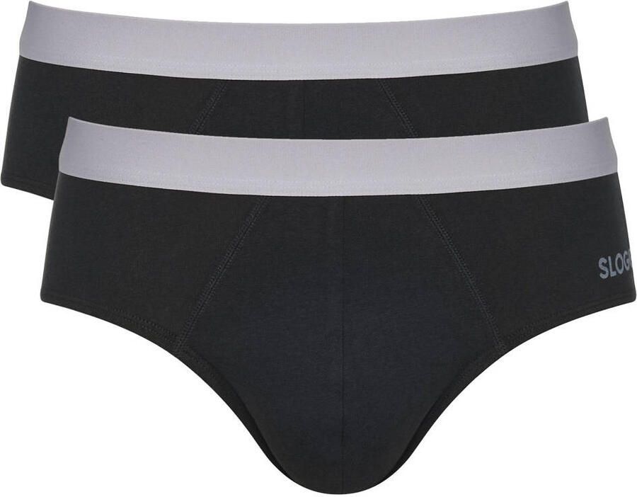 Sloggi Slip Men GO ABC 2.0 eenvoudig katoenmix elastisch zonder ingreep (Set van 2)