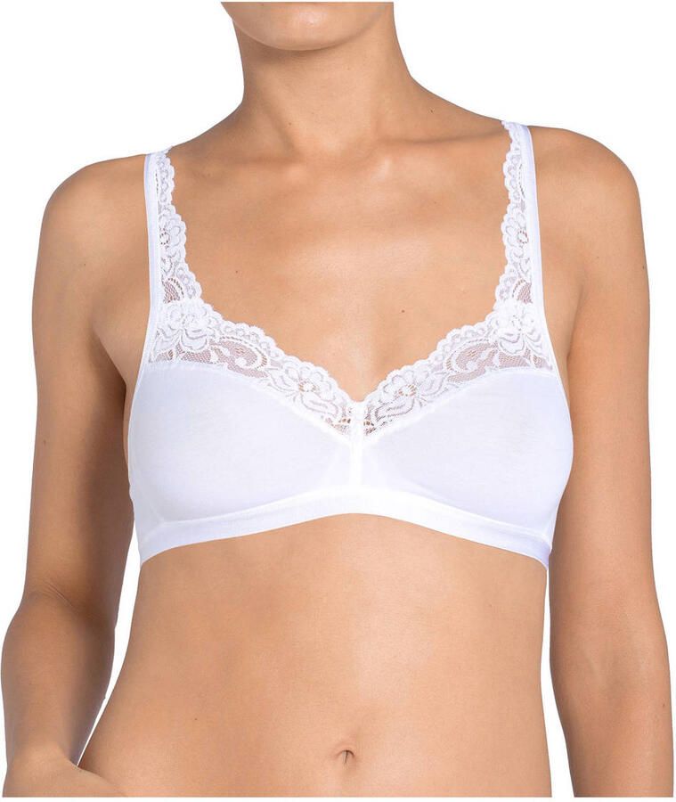 Sloggi Romance niet-voorgevormde bh zonder beugel wit - Foto 3
