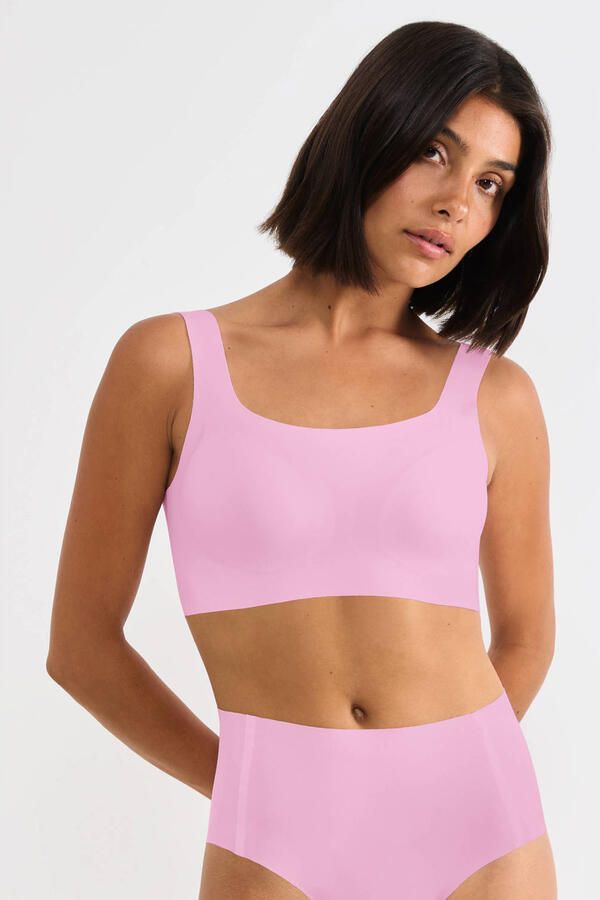 Sloggi ZERO Feel 2.0 seamless voorgevormde bh top roze