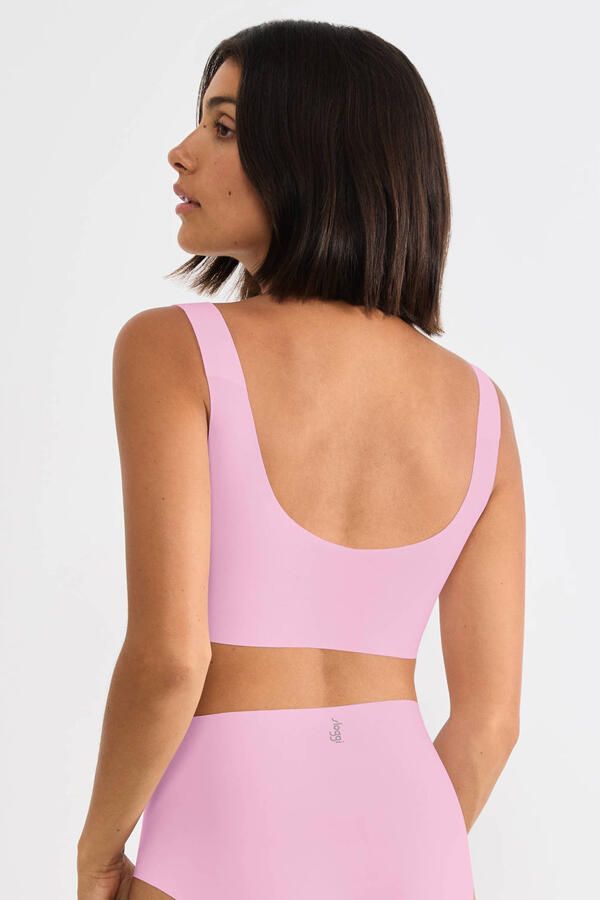 Sloggi ZERO Feel 2.0 seamless voorgevormde bh top roze - Foto 2