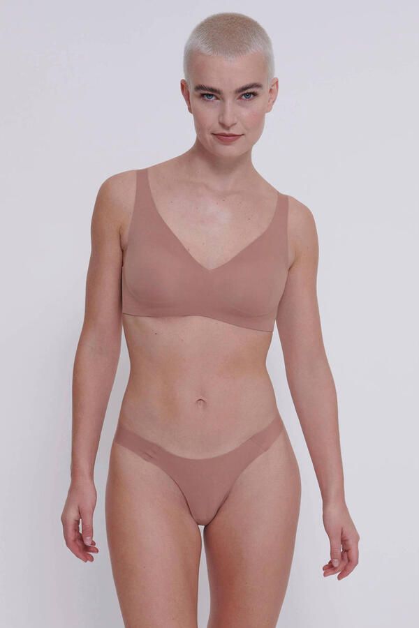 Sloggi Soft-bh ZERO Feel 2.0 naadloos uitneembare pads v-hals brede bandjes microvezel - Foto 3