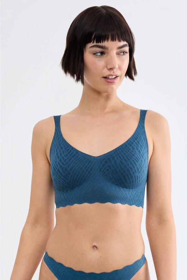Sloggi ZERO Feel Bliss voorgevormde seamless bralette petrol
