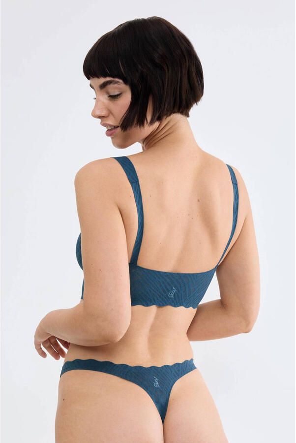 Sloggi ZERO Feel Bliss voorgevormde seamless bralette petrol - Foto 3