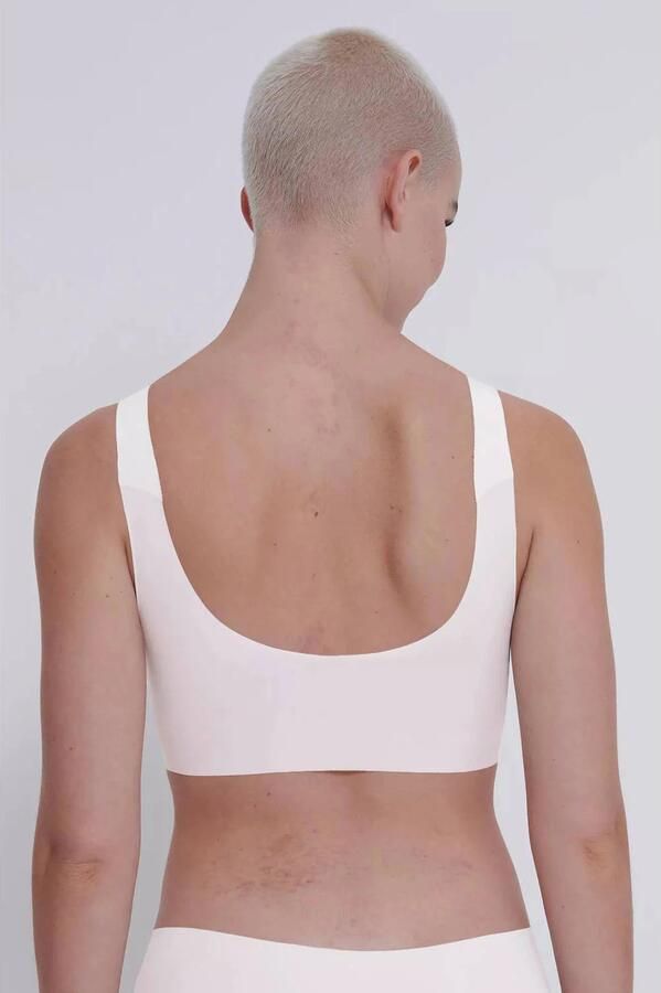 Sloggi Bustier ZERO Feel 2.0 naadloos en onzichtbaar uitneembare pads rekbaar microvezel