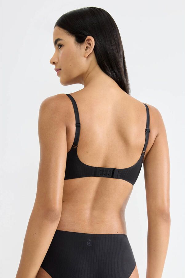 Sloggi ZERO Feel voorgevormde push-up bh The Up zwart - Foto 3