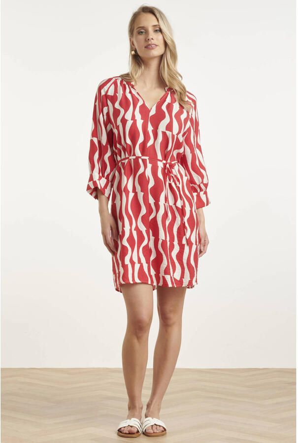 Smashed Lemon blousejurk rood - Foto 2