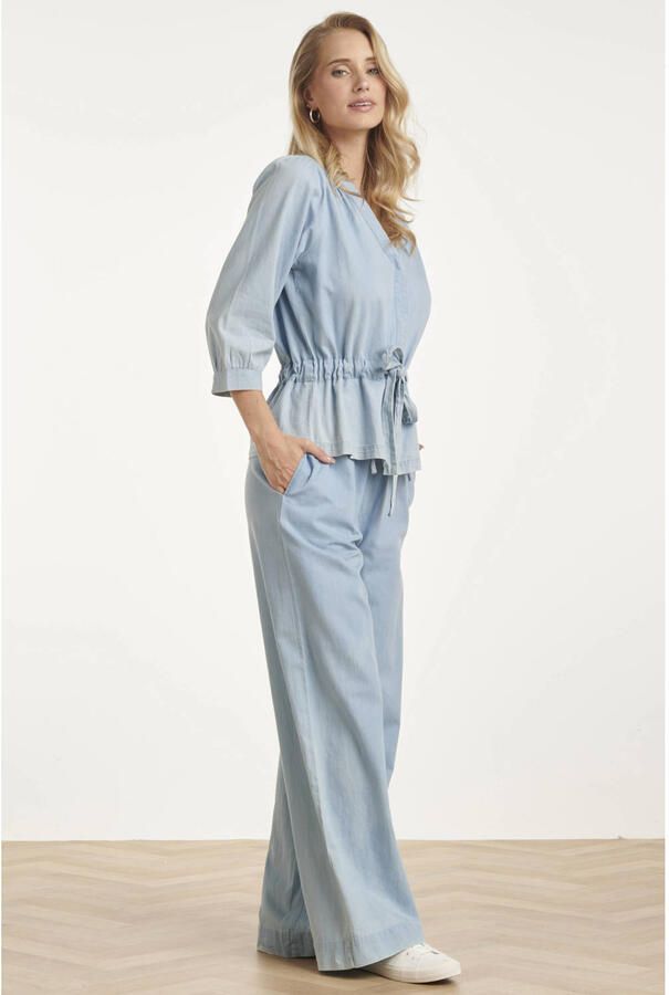 Smashed Lemon blousetop blauw - Foto 2
