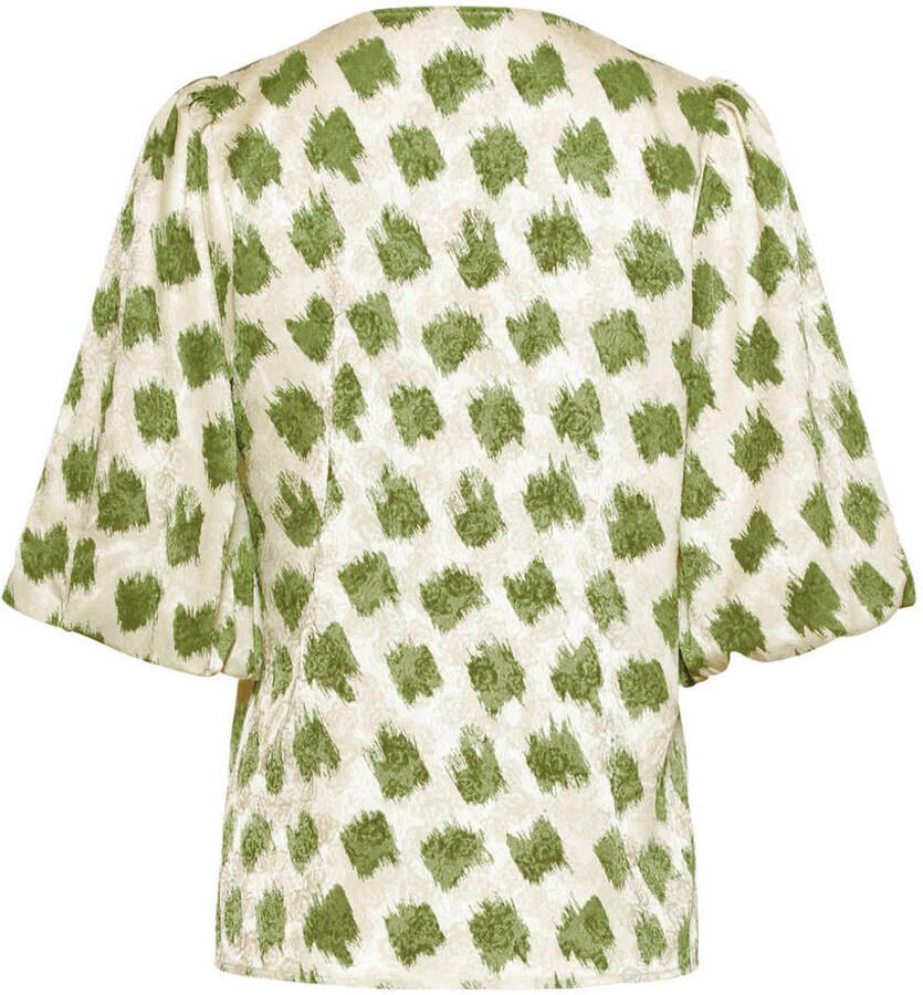 Smashed Lemon blousetop groen - Foto 2