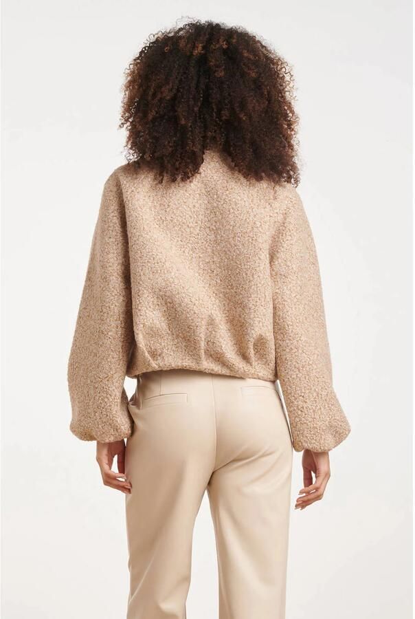 Smashed Lemon bouclé bomberjack beige - Foto 3