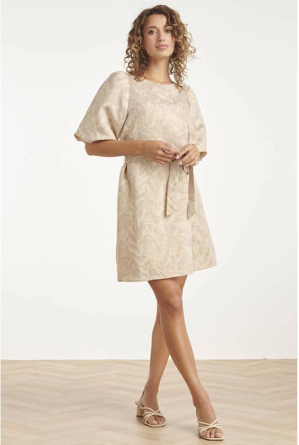 Smashed Lemon cocktailjurk met lurex beige - Foto 2