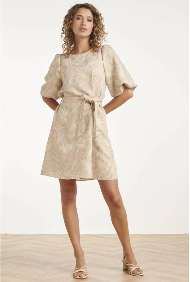 Smashed Lemon cocktailjurk met lurex beige - Foto 3