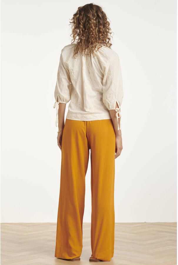 Smashed Lemon gebloemde blouse ecru - Foto 2