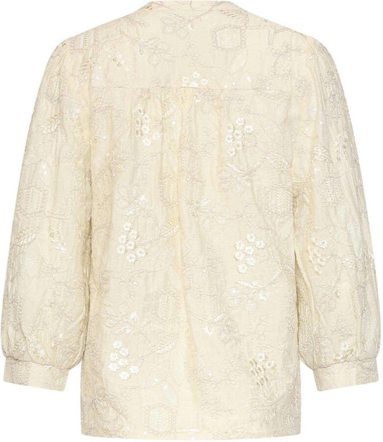 Smashed Lemon gebloemde blouse ecru - Foto 2