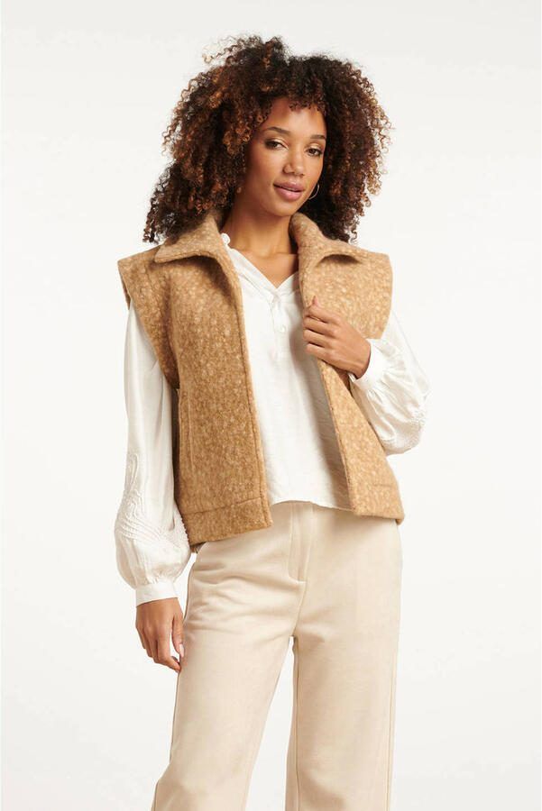 Smashed Lemon gilet camel