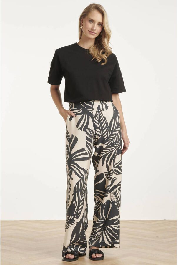 Smashed Lemon high waist casual broek zwart - Foto 2