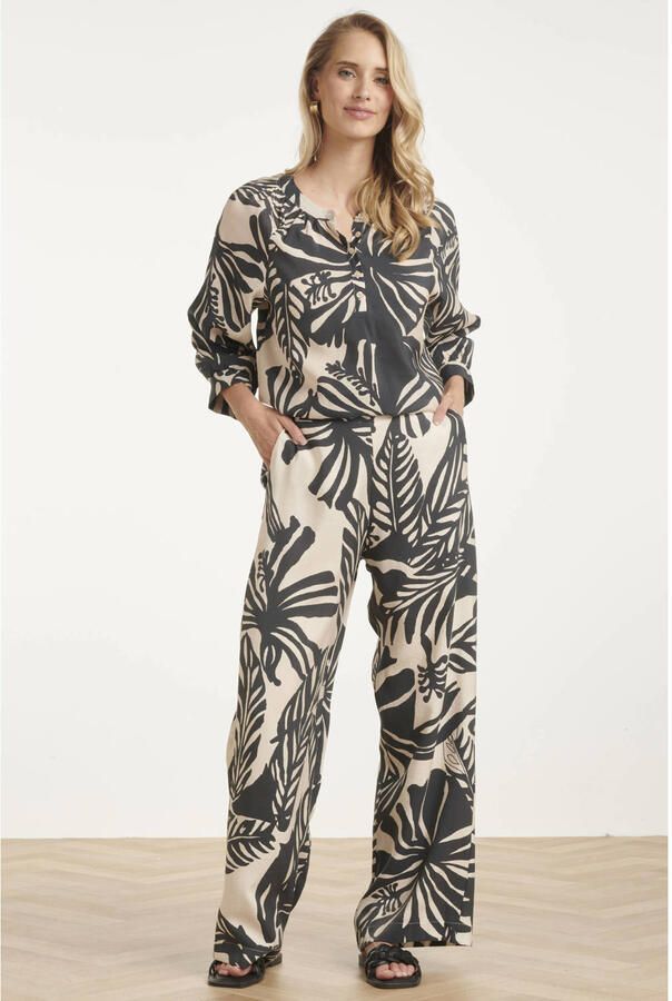 Smashed Lemon high waist casual broek zwart - Foto 3