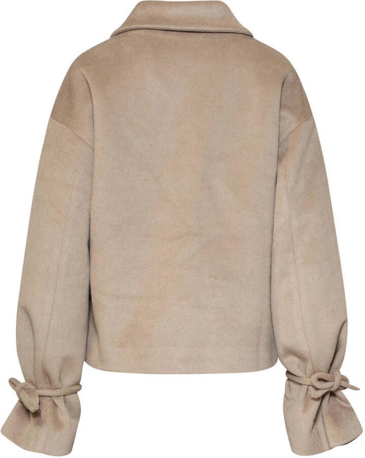 Smashed Lemon jas met wol beige - Foto 2