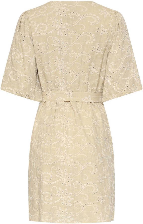 Smashed Lemon korte jurk beige - Foto 3
