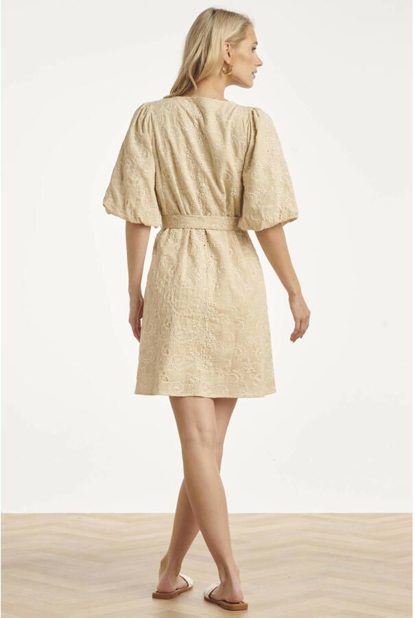 Smashed Lemon korte jurk beige - Foto 2
