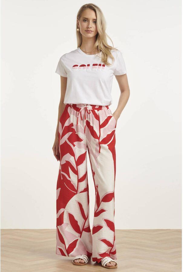 Smashed Lemon T-shirt wit met textuur - Foto 2
