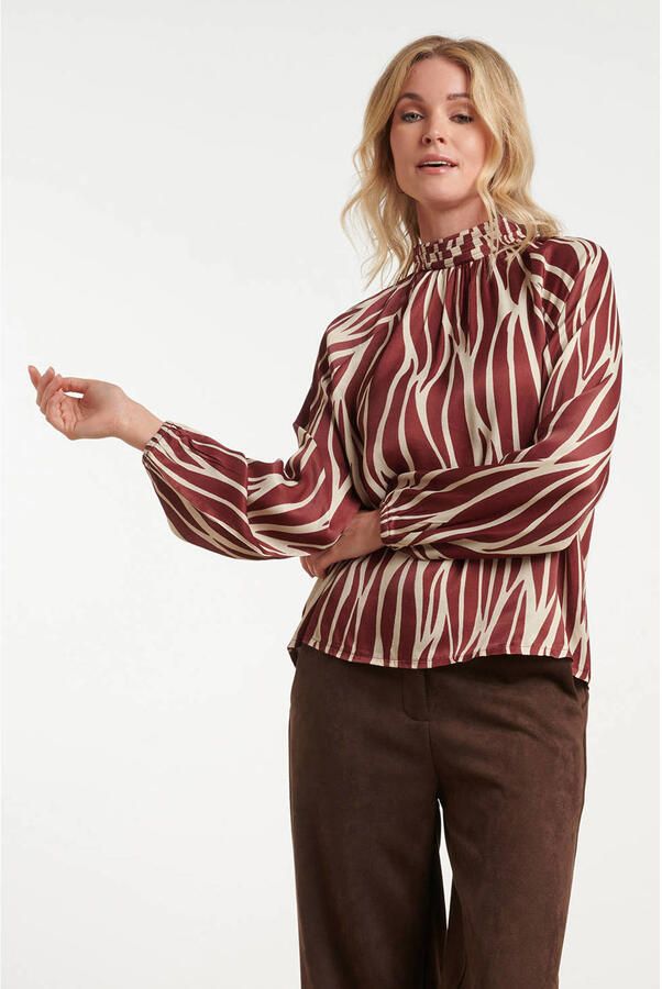 Smashed Lemon top met print rood