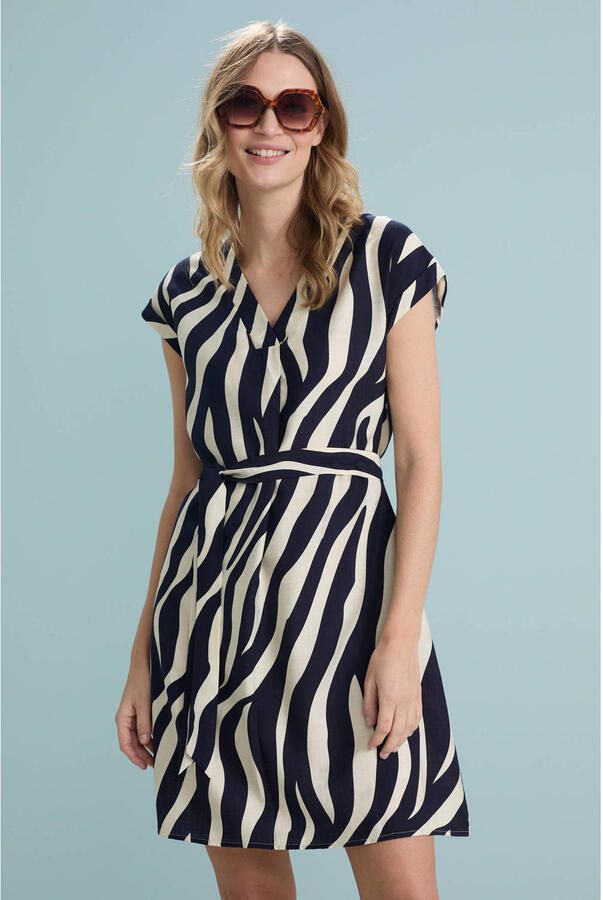 Smashed Lemon zomerjurk donkerblauw