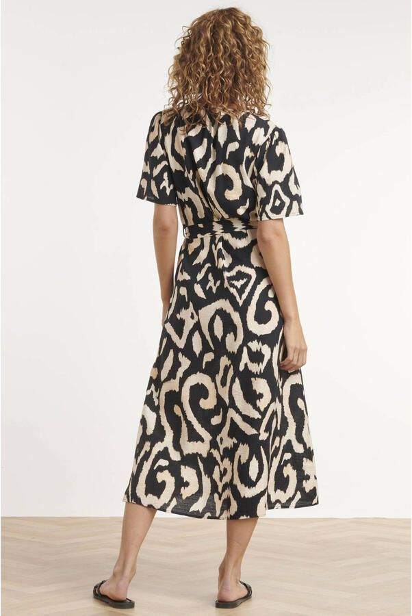 Smashed Lemon zomerjurk met print zwart - Foto 2