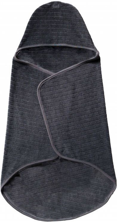 Snoozebaby badcape Storm Grey Handdoek badcape Grijs 80